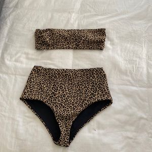 Mara Hoffman Animal Print Bikini size S top and size M bottom